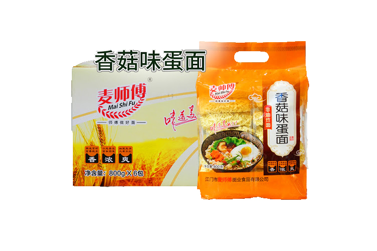 麦师傅香菇味蛋面 800G